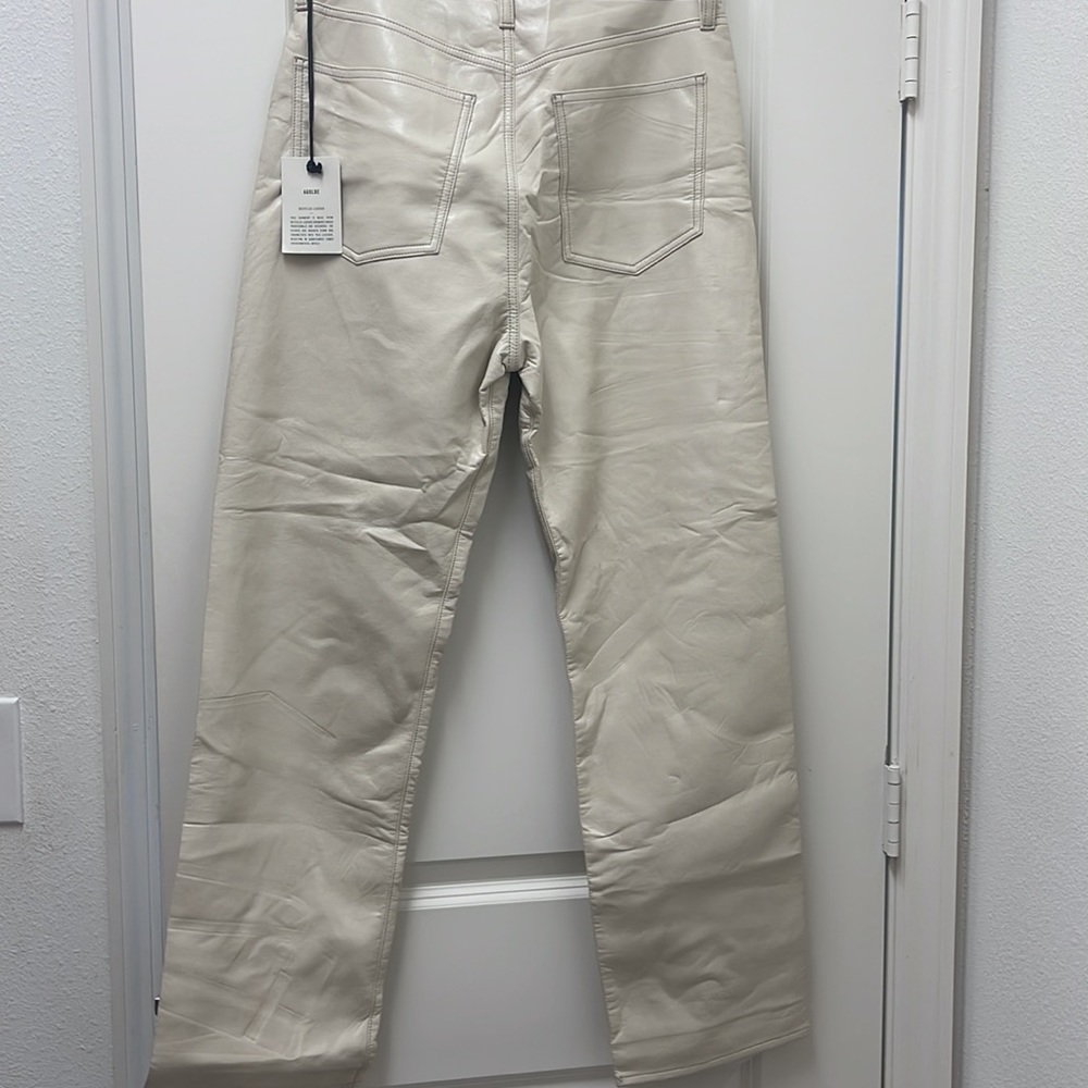 COPY - Size 28 Agolde recycled leather pants. Original tags